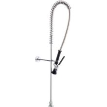 Deck Mounted Coil Pre-Rinse Faucet with Lever Handle - Commercial Grade