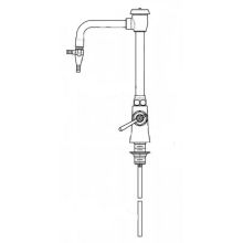 Single Hole Lab Faucet with Lever Handles and High Arch Vacuum Breaker Spout