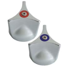 2-1/2" Three Wing Metal Handles with Hot and Cold Index Buttons