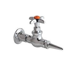 Wall Flange with Straightway Needle Valve, Removable Serrate Nozzle Outlet and Metal Lever Handle