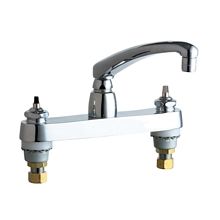 Commercial Grade Kitchen Faucet with 8" Faucet Centers (Eco-Friendly Flow Rate) - Less Handles