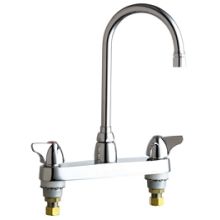 Commercial Grade High Arch Kitchen Faucet with Wing Handles - 8" Faucet Centers