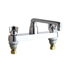Commercial Grade Kitchen Faucet with Cross Handles - 8" Faucet Centers