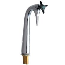Single Hole Lab Faucet with Cross Handle and Vacuum Breaker Spout