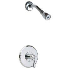 2.5 GPM Shower Trim Package with Lever Handle and Single Function Shower Head Less Valve