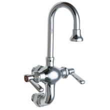 Wall Mounted 1.5 GPM Utility / Service Faucet with Lever Handles - Commercial Grade