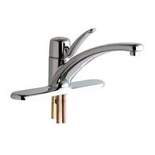 Commercial Grade Kitchen Faucet with Lever Handle and Escutcheon Plate (Eco-Friendly Flow Rate)