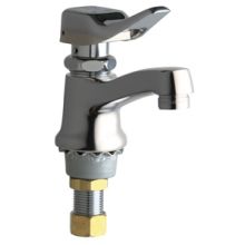 Single Supply Hot / Cold Water Basin Faucet with Self Closing Lever Handle - Single Hole Installation