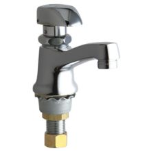 Single Supply Cold Water Basin Faucet with Self Closing Lever Handle - Single Hole Installation