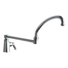 Commercial Grade Single Hole Pot Filler Faucet with Lever Handle