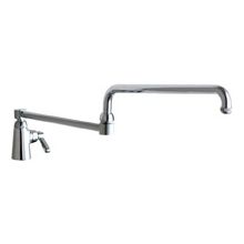 Commercial Grade Single Hole Pot Filler Faucet with Lever Handle