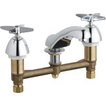 Widespread Bathroom Faucet with 8" Faucet Centers and Cross Handles