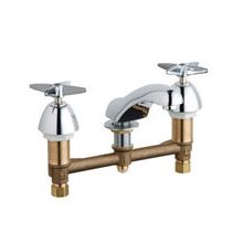 Widespread Bathroom Faucet with 8" Faucet Centers and Cross Handles