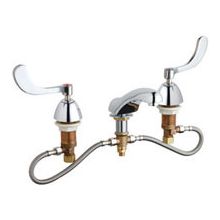 Widespread Bathroom Faucet with Adjustable Faucet Centers and Wrist Blade Handles