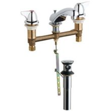 Widespread Bathroom Faucet with 8" Faucet Centers and Lever Handles - Drain Assembly Included