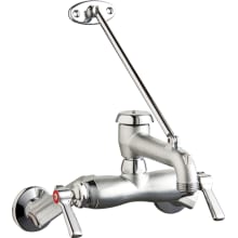 Wall Mounted Hot and Cold Water Service Faucet with Brace Rod