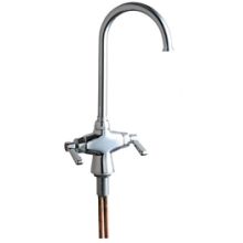 Commercial Grade Single Hole Kitchen Faucet with Lever Handles