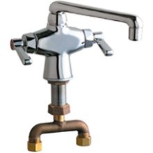 Commercial Grade Single Hole Laundry / Service Faucet with Lever Handles