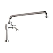 Deck Mounted Pot Filler with 14" Spout and Lever Handle - Commercial Grade