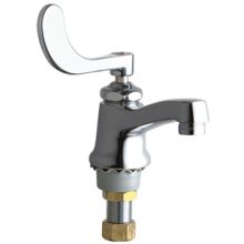 Single Supply Hot Water Basin Faucet with Wrist Blade Handle - Single Hole Installation