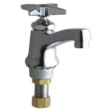 Single Supply Hot / Cold Water Basin Faucet with Cross Handle - Single Hole Installation