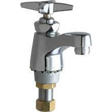 Single Supply Cold Water Basin Faucet with Cross Handle - Single Hole Installation