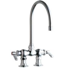 Deck Mounted Utility / Service Faucet with Lever Handles - Commercial Grade
