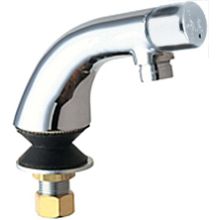 Single Supply Cold Water Basin Faucet with Self Closing Button Handle - Single Hole Installation