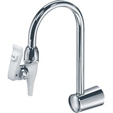 Wall Mounted Lab Faucet with Plastic Lever Handle and Vacuum Breaker Spout