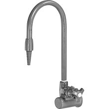 Wall Mounted Lab Faucet with Cross Handle and High Arch Vacuum Breaker Spout