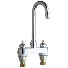 Commercial Grade Centerset Bathroom Faucet with High Arch Spout - Less Handles