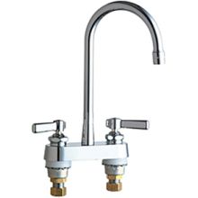 Commercial Grade Kitchen Faucet with High Arch Spout and Lever Handles