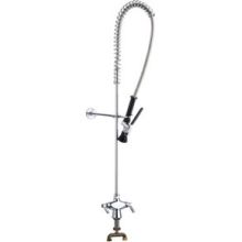 Deck Mounted Coil Pre-Rinse Faucet with Lever Handles - Commercial Grade