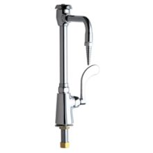 Single Hole Lab Faucet with Wrist Blade Handle and High Arch Vacuum Breaker Spout