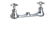 Wall Mounted Lab Faucet with Cross Handles - Less Spout