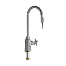 Single Hole Lab Faucet with Cross Handle and High Arch Vacuum Breaker Spout