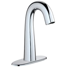 EQ High Arc 0.5 GPM Centerset Metering Faucet with Dual Supply