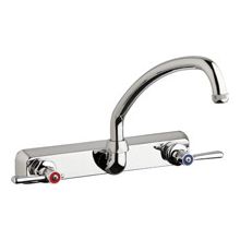 Commercial Grade Centerset Laundry / Service Faucet with Lever Handles - 8" Faucet Centers