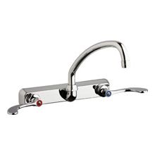Commercial Grade Centerset Laundry / Service Faucet with Wrist Blade Handles - 8" Faucet Centers