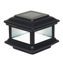 Colonial 6" Wide LED Solar Post Cap Light that fits 3.5" x 3.5" Post