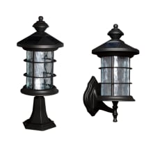 Hampton 14" Tall LED Convertible Outdoor Post Light / Wall Sconce