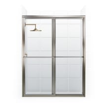 Newport Series 56" x 70" Framed Sliding Shower Door with Towel Bar and Clear Glass