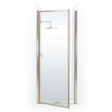 Legend Series 28" x 64" Framed Hinge Shower Door with Clear Glass