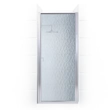 Paragon Series 24" x 65" Framed Continuous Hinge Shower Door and Obscure Glass