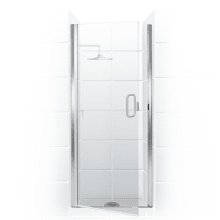 Paragon Series 36" x 74" Semi-Frameless Continuous Hinge Shower Door and Clear Glass with C-Pull Handle