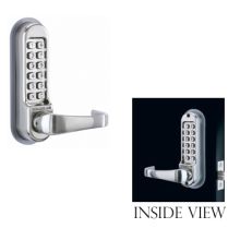 Mechanical Back to Back Leverset with a Heavy Duty Push Button Lock from the CL500 Collection