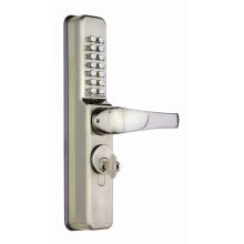 Medium Duty Mechanical Keypad Coded Surface Deadlatch Knobset with Key Override and Code Free Function