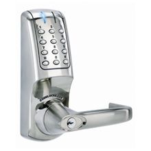 Heavy Duty Back to Back Euro Profile Electronic Keypad Coded Tubular Deadlatch with Lever and Key Override