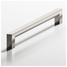 745 Series 8" Center to Center Solid Brass Sleek Square Cabinet Handle / Drawer Pull - Made in USA