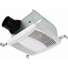 80 CFM 0.4 Sone Ceiling Mounted Energy Star Rated Exhaust Fan With Light